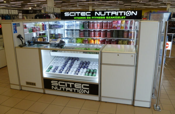 SCITEC stand Bécsi út TESCO